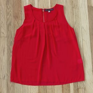 Rose and Olive red tank top sleeveless blouse